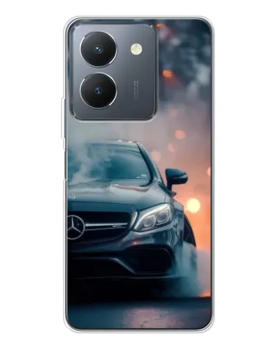 Чехол для Vivo S30 с картинкой «Mercedes — ночной город» Чехол для Vivo S30 с картинкой «Mercedes — ночной город»
