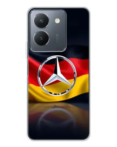 Чехол для Vivo S30 с картинкой «Mercedes — флаг Германии» Чехол для Vivo S30 с картинкой «Mercedes — флаг Германии»
