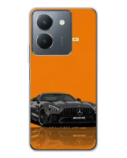 Чехол для Vivo S30 с картинкой «Оранжевый Mercedes AMG»