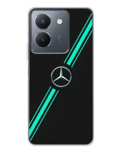 Чехол для Vivo S30 с картинкой «Спортивные линии Mercedes»
