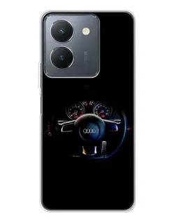 Чехол для Vivo S30 с картинкой «Салон Audi — руль»