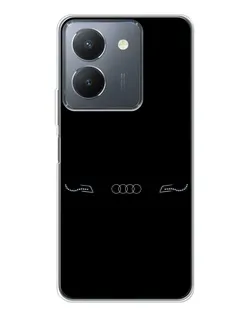 Чехол для Vivo S30 с картинкой «Audi — световой подпись»