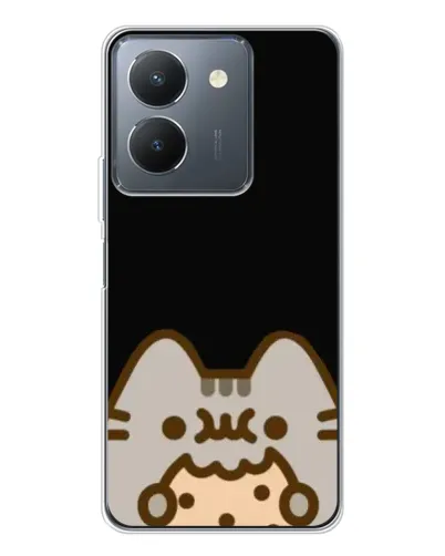 Чехол для Vivo S30 с картинкой «Пушин на черном»