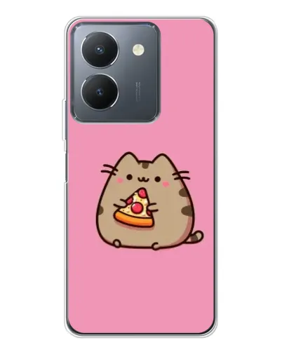 Чехол для Vivo S30 с картинкой «Пушин с пиццей»