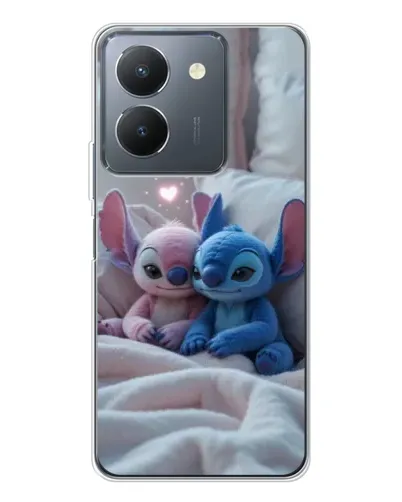 Чехол для Vivo S30 с картинкой «Плюшевые Стич Ангел»