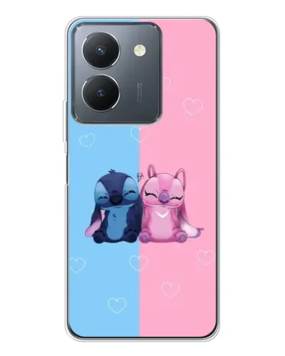 Чехол для Vivo S30 с картинкой «Stitch и Angel Love»