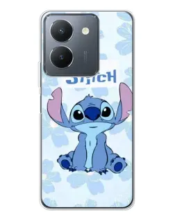 Чехол для Vivo S30 с картинкой «Stitch среди цветов»