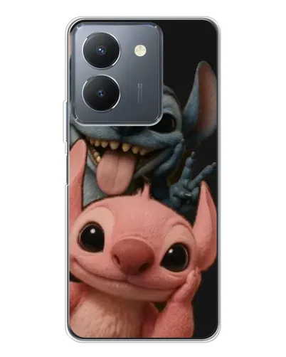 Чехол для Vivo S30 с картинкой «Стич и Ангел»