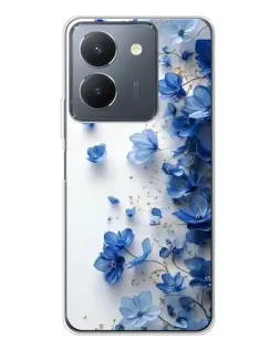 Чехол для Vivo S30 с картинкой «Голубой цветочный каскад» Чехол для Vivo S30 с картинкой «Голубой цветочный каскад»