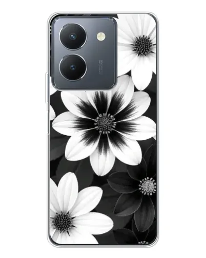 Чехол для Vivo S30 с картинкой «Монохромные астры» Чехол для Vivo S30 с картинкой «Монохромные астры»
