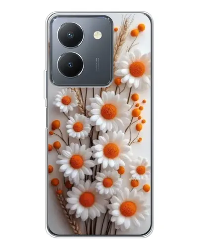 Чехол для Vivo S30 с картинкой «Белые сухоцветы» Чехол для Vivo S30 с картинкой «Белые сухоцветы»
