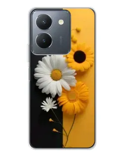 Чехол для Vivo S30 с картинкой «Подсолнух и ромашка» Чехол для Vivo S30 с картинкой «Подсолнух и ромашка»