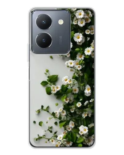 Чехол для Vivo S30 с картинкой «Ветка мелких белых цветов» Чехол для Vivo S30 с картинкой «Ветка мелких белых цветов»