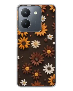 Чехол для Vivo S30 с картинкой «Узор из маленьких подсолнухов» Чехол для Vivo S30 с картинкой «Узор из маленьких подсолнухов»