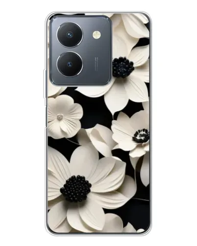Чехол для Vivo S30 с картинкой «Объемные белые цветы» Чехол для Vivo S30 с картинкой «Объемные белые цветы»