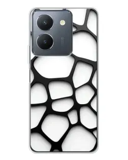 Чехол для Vivo S30 с картинкой «Белая объемная сетка» Чехол для Vivo S30 с картинкой «Белая объемная сетка»