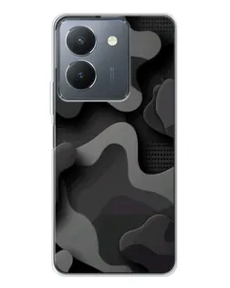Чехол для Vivo S30 с картинкой «Темный абстрактный камуфляж» Чехол для Vivo S30 с картинкой «Темный абстрактный камуфляж»