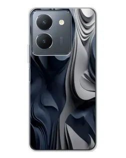 Чехол для Vivo S30 с картинкой «Объемные синие складки» Чехол для Vivo S30 с картинкой «Объемные синие складки»
