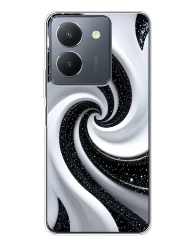 Чехол для Vivo S30 с картинкой «Черно-белая спираль» Чехол для Vivo S30 с картинкой «Черно-белая спираль»
