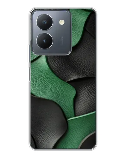 Чехол для Vivo S30 с картинкой «Зеленые кожаные волны» Чехол для Vivo S30 с картинкой «Зеленые кожаные волны»