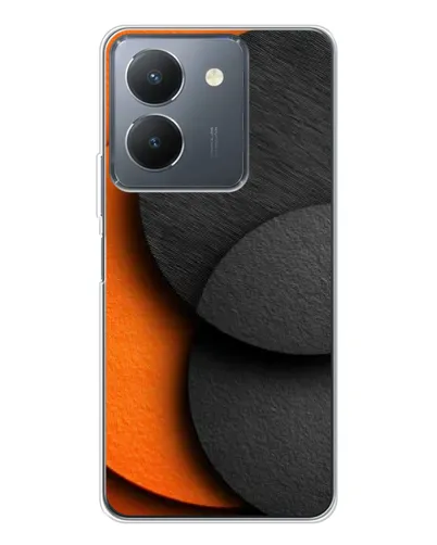 Чехол для Vivo S30 с картинкой «Геометрия оранжевых кругов» Чехол для Vivo S30 с картинкой «Геометрия оранжевых кругов»