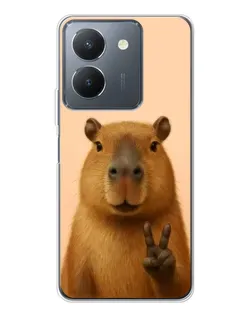 Чехол для Vivo S30 с картинкой «Капибара виктория»