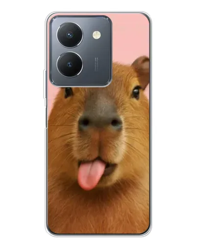 Чехол для Vivo S30 с картинкой «Капибара с языком» Чехол для Vivo S30 с картинкой «Капибара с языком»