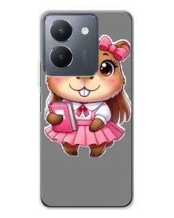 Чехол для Vivo S30 с картинкой «Девочка капибара»