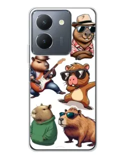 Чехол для Vivo S30 с картинкой «Крутые капибары музыканты»