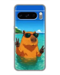 Чехол для Vivo S50 Pro mini с картинкой «Морская капибара»