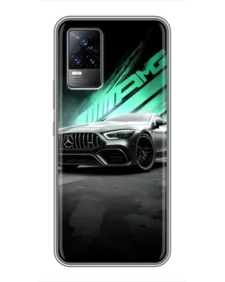 Чехол для Vivo S9 с картинкой «Темный Mercedes AMG»