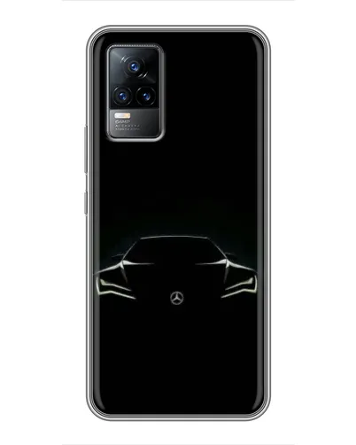 Чехол для Vivo S9e с картинкой «Mercedes — силуэт авто» Чехол для Vivo S9e с картинкой «Mercedes — силуэт авто»