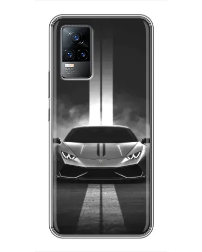 Чехол для Vivo S9e с картинкой «Lamborghini симметрия дорог»