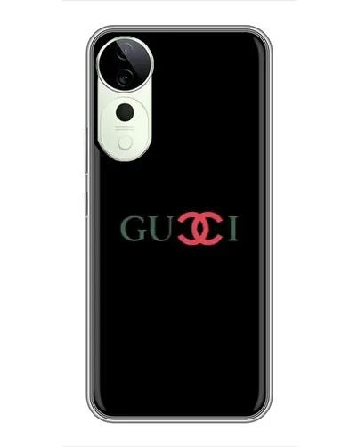 Чехол для Vivo T3 Ultra с картинкой «Gucci — красный градиент»