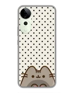 Чехол для Vivo T3 Ultra с картинкой «Пушин в горошек»