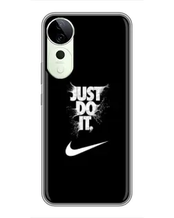 Чехол для Vivo T4 Pro с картинкой «Текстовый принт Nike»