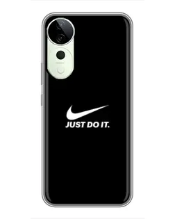 Чехол для Vivo T4 Pro с картинкой «Минимализм от Nike»