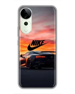 Чехол для Vivo T4 Pro с картинкой «Nike и суперкар»