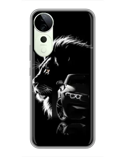 Чехол для Vivo T4 Pro с картинкой «BMW и лев» Чехол для Vivo T4 Pro с картинкой «BMW и лев»