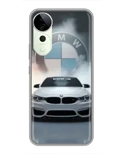 Чохол для Vivo T4 Pro з картинкою «BMW в білому диму»