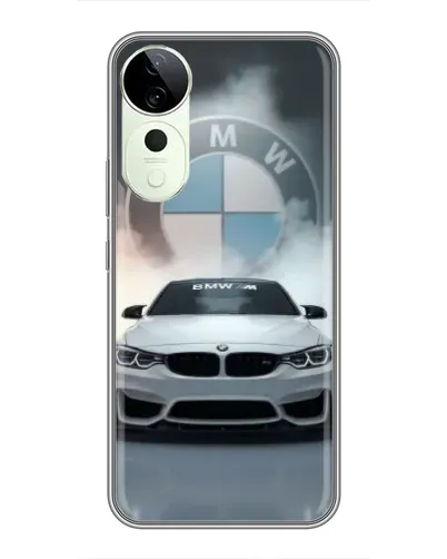 Чехол для Vivo T4 Pro с картинкой «BMW в белом дыму» Чехол для Vivo T4 Pro с картинкой «BMW в белом дыму»