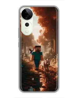 Чохол для Vivo T4 Pro з картинкою «Стів у лісі»