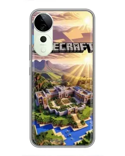 Чохол для Vivo T4 Pro з картинкою «Minecraft панорама»