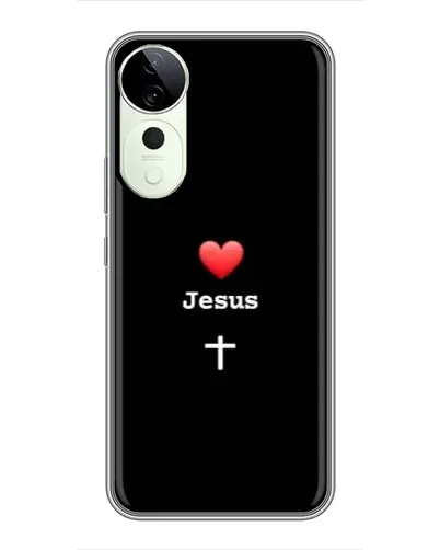 Чехол для Vivo T4 Pro с картинкой «Сердце - Jesus»