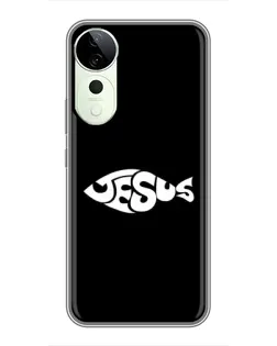 Чехол для Vivo T4 Pro с картинкой «Рыба Jesus»