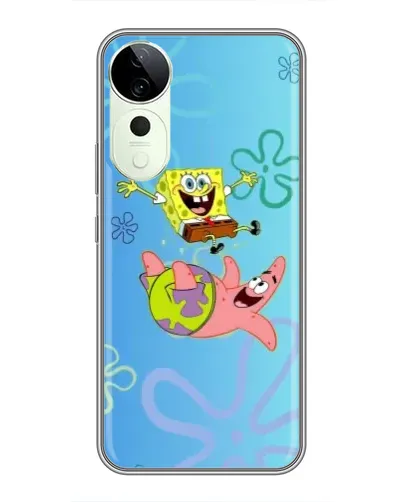 Чехол для Vivo T4 Pro с картинкой «Спанч Боб и Патрик»