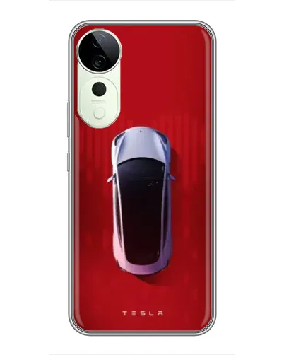 Чехол для Vivo T4 Pro с картинкой «Tesla Top View» Чехол для Vivo T4 Pro с картинкой «Tesla Top View»