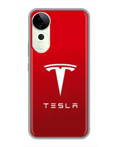 Чехол для Vivo T4 Pro с картинкой «Tesla Red Classic» Чехол для Vivo T4 Pro с картинкой «Tesla Red Classic»