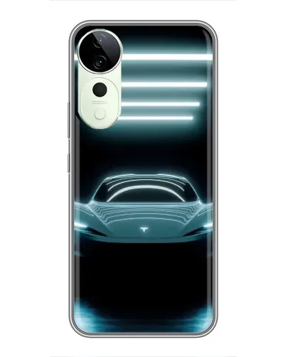 Чехол для Vivo T4 Pro с картинкой «Tesla в неоне» Чехол для Vivo T4 Pro с картинкой «Tesla в неоне»