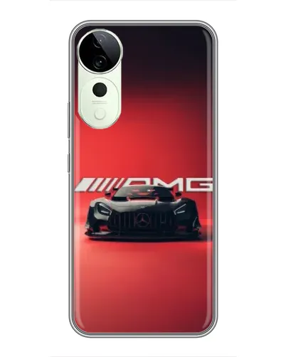Чехол для Vivo T4 Pro с картинкой «Mercedes AMG — красная линия»